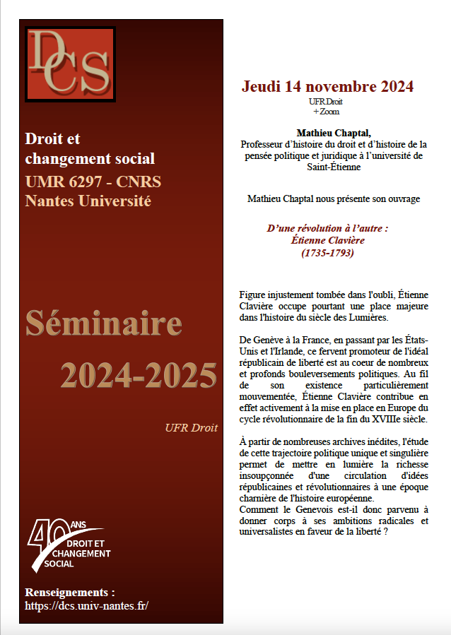 Séminaire général DCS 2024-2025 Chaptal